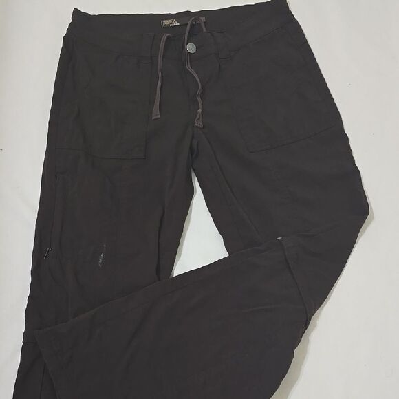 Prana, HYBRID HIKING Dark Brown Women's Pants size 4 - Picture 1 of 7